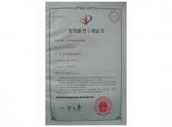 Patent Certificate for Egg Roll Machine