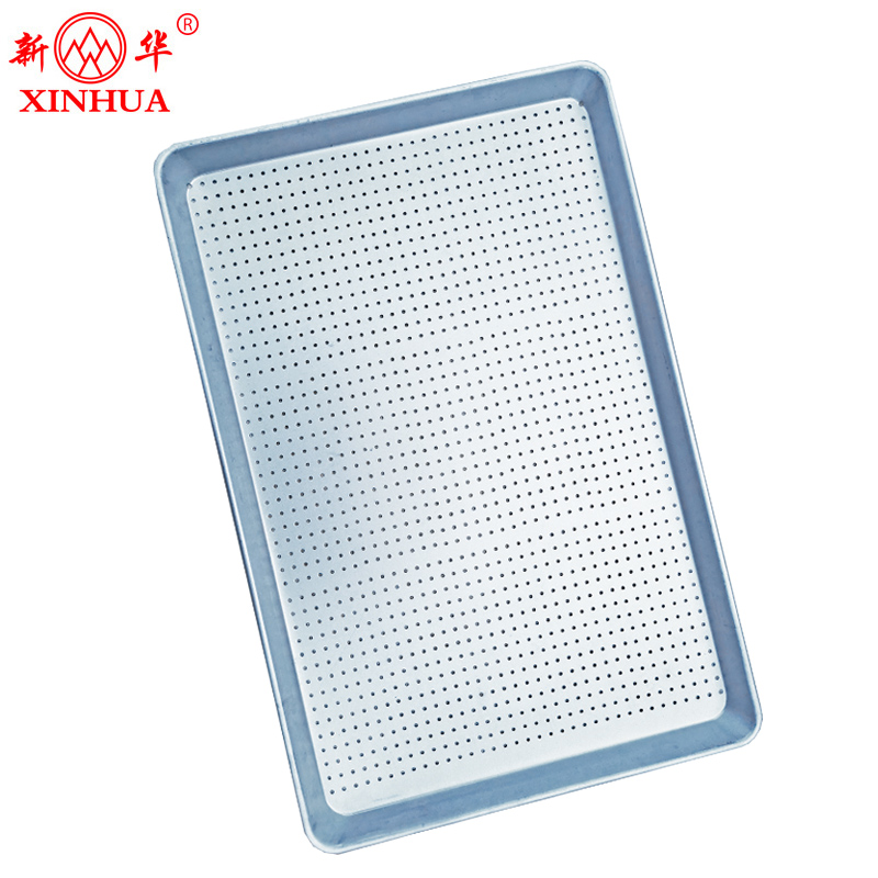 Factory production food grade aluminum perfortated baking tray