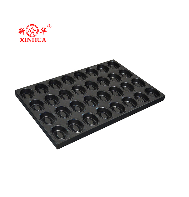 Hot selling large oven cake mold silicone coating donuts shaped baking pan
