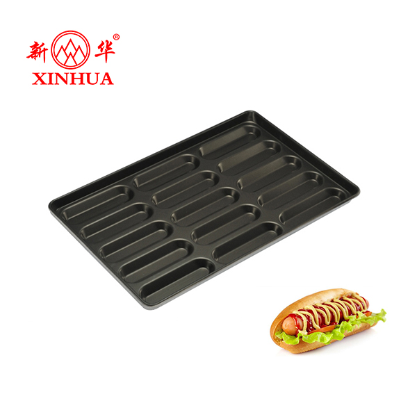 Hot sale new design Al-steel hot dog baking trays