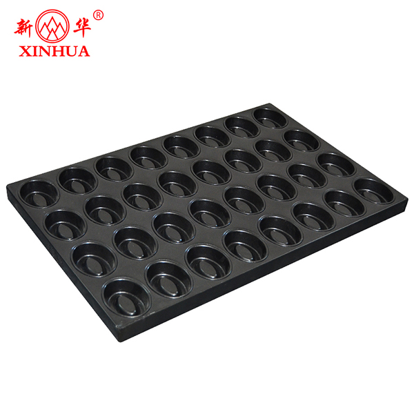 Industrial non-stick donut pan cake mold of donut shaped metal carbon steel baking tray donut bakeware