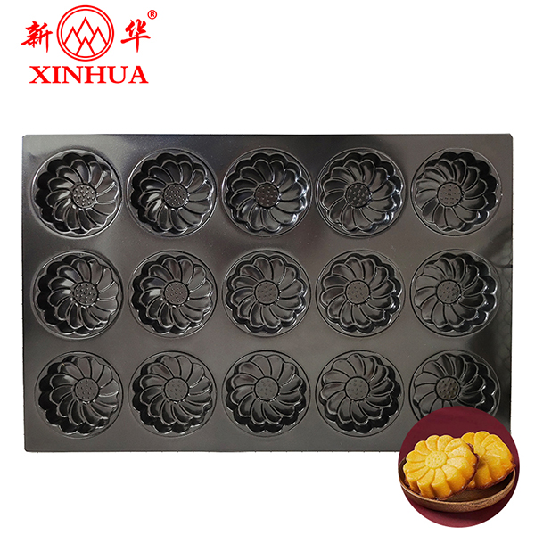 New design flower shaped non-stick baking tray aluminium steel baking pan