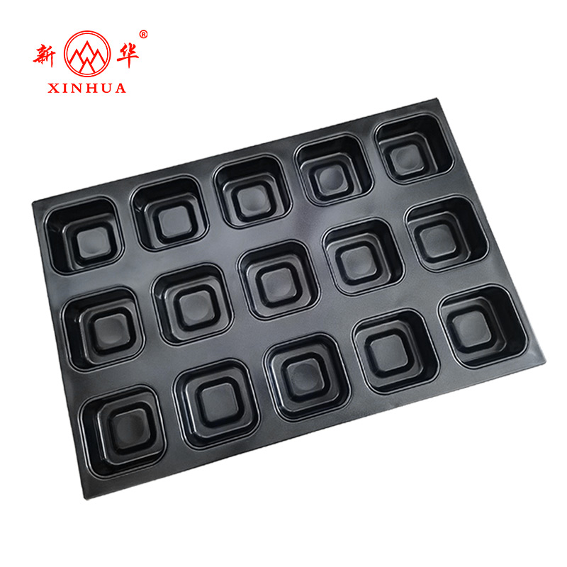 Aluminum steel food grade customized square cake pans,cube shapes baking trays